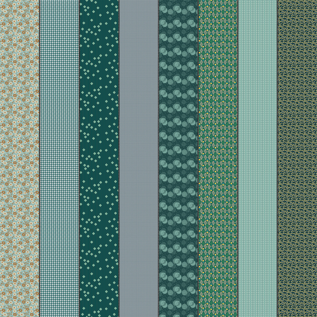 Gathered Lollies Precuts TRENTHAM Colourway- PREORDER