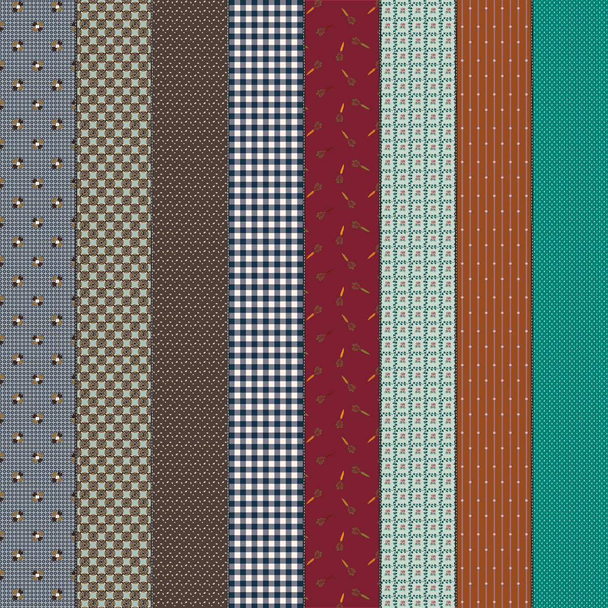 Gathered Lollies Precuts TRENTHAM Colourway- PREORDER