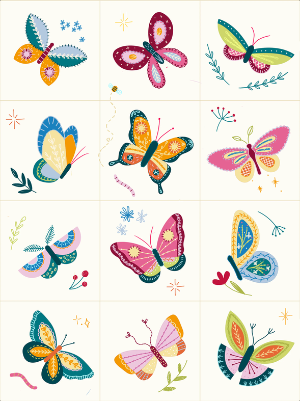 PREORDER - Butterfly Sanctuary Wool BOM